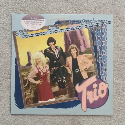Trio 1987 Vinyl, Dolly Parton Linda Ronstadt Emmylou Harris, ES, Promo, Hype - Image 1 of 4