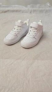 Nike Court Borough Low 2 (TDV) White Toddler Boy's Sneakers - Size 10C - Picture 1 of 9