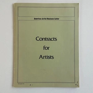 Contracts for Artists - by Tad Crawford - American Artist Business Letter 1979 - Bild 1 von 5