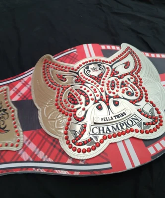 Custom Divas Bella Twins Women’s Wrestling Championship Belt – 4mm HD Brass - Image 1 of 4