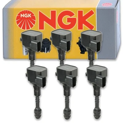 6 pcs NGK Ignition Coil for 2005-2015 Nissan Xterra 4.0L V6 - Spark Plug rr - Image 1 of 4