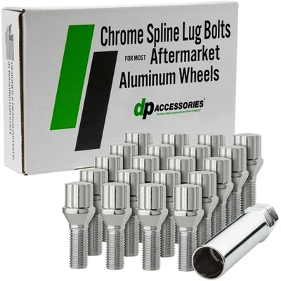 Chrome Lug Bolts | 2014-2023 Jeep Cherokee | Aftermarket Wheels - Image 1 of 4