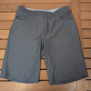 Adidas Shorts Herren Größe 30 grau Golf Freizeit Eingrifftaschen vorne flach Chino - Bild 1 von 7