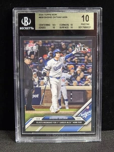 2024 Topps Now #839 -Shohei Ohtani "1st Post Season Homerun" BGS Pristine 10 - Picture 1 of 5