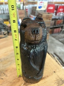 Bear Carving Wood Blackbear - Picture 1 of 12