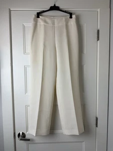 Pantalones Akris Bergdorf Goodman 6 forrados en mezcla de lana marfil - Imagen 1 de 21