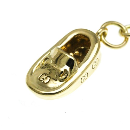 Collana con ciondolo in oro giallo Gucci K18 mocassini punta oro accessori donna