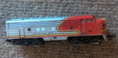 Vintage N Scale Trix W Germany Santa Fe 510 Diesel Locomotive - Powered TESTED - Image 1 of 4