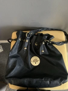 Ladies Black Drawstring Handbag - Picture 1 of 3