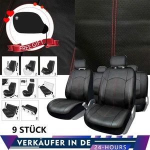 5-Sitzer Auto Sitzbezug Schonbezug Komplettset Sitzauflage + Sonnenschutz - Bild 1 von 15