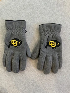 University of Colorado Buffaloes Logo Herren Handschuhe Fleece Gr. Medium grau - Bild 1 von 5