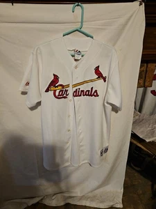 St. Louis Cardinals Baseball Jersey #30 Mark Mulder White MLB Size L - Picture 1 of 6