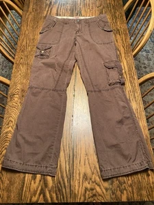 Pantalones cargo de colección No Boundaries NOBO marrón juniors talla 11 grunge Y2K EXC.! - Imagen 1 de 10