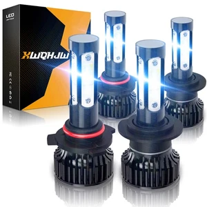 9005+H7 LED Headlight Bulb Combo Conversion Kit High Low Beam Bright White 7000K - Picture 1 of 9