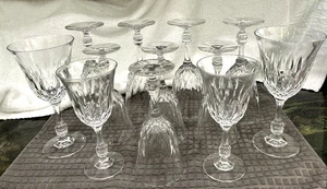 12 pcs Vintage KIMBERLY #2990 Fostoria 24% lead crystal 6 Water 6 Wine Goblet - Bild 1 von 5