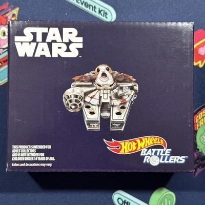 Mattel Hot Wheels Star Wars 2018 SDCC Porg Millennium Falcon Battle Roller NEW - Image 1 of 4