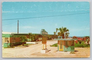 Postal South Shore Motel on Beach en Daytona Beach Florida década de 1950 - Imagen 1 de 3
