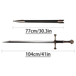 41" Medieval Stainless Steel Elendil Sword lord Aragon Western Knight film size - Picture 1 of 9