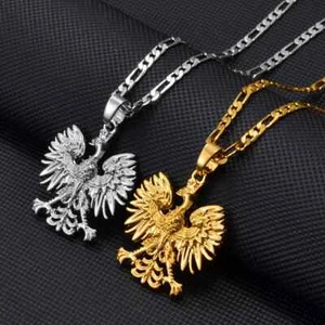 Collares colgantes Anniyo Polonia símbolo águila para mujer hombre, polos Polska joyería - Imagen 1 de 24