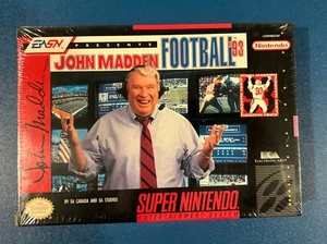 RARE 1992 Super Nintendo John Madden Football ’93 – Factory Sealed - Picture 1 of 11