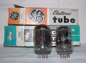 Lot of (2) NOS GE type 7984 Compactron beam power radio tubes in original boxes