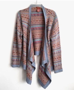 Sundance Cardigan Sweater Womens Sz XS Wool Cashmere Blend Folkloric Fair Isle - Picture 1 of 7