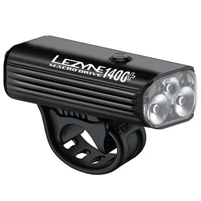 LEZYNE Macro Drive 1400 Lumen USB C Bicycle Light with Tri Focus Optics - Image 1 of 4