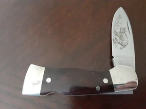 VTG. WESTERN S-521 "BOBCAT" LOCKBACK POCKET KNIFE W/POUCH HOLDER (NICE) - Picture 1 of 19