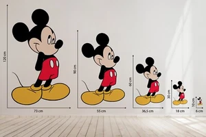 Mickey Mouse Childrens Kids Nursery Wall Stickers Bedroom Decal Art Vinyl - Picture 1 of 3