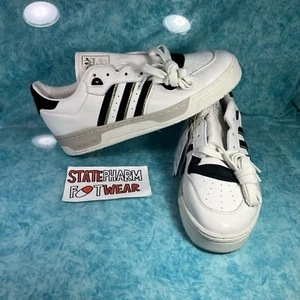 Adidas Rivalry 86 Low White Black Men’s Retro Leather Low Top Shoes Size 12 - Picture 1 of 5