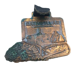 VTG Copper CATERPILLAR Tractor Heavy Equipment 46th anniversary 1971 Watch Fob - Picture 1 of 6