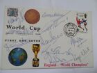 ENGLAND 1966 WORLD CUP WINNERS AUTOGRAPHED FIRST DAY COVER SIGNED BY 10.