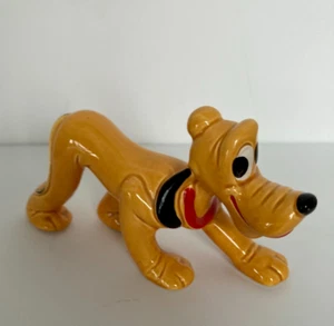 Vintage Walt Disney's Pluto Porcelain Ceramic Figurine Made in Japan - Picture 1 of 17