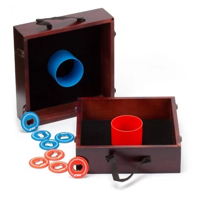 Juego de lanzamiento de lavadora de madera maciza para patio trasero césped playa. Juego de herradura Cornhole Foto 1 de 4