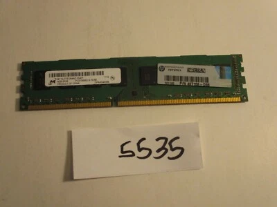 Micron 4GB MT16JTF51264AZ-1G4D1 PC3-10600 1333Mhz DDR3 DESKTOP MEMORY RAM (5535) - Image 1 of 2