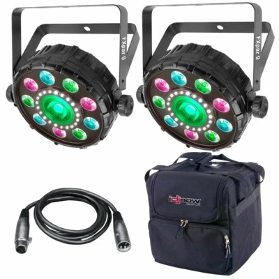 Chauvet DJ FXpar 9 Compact Multi Effect Par Light (2-pack) with Case & DMX Cable - Изображение 1 из 4