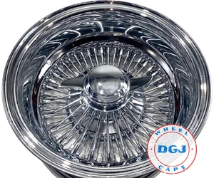 14x7 Rev 72 STR Spokes All Chrome Lowrider Wire Wheel Rims - Bild 1 von 8