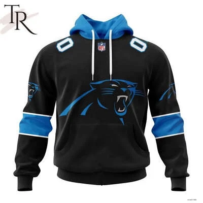 Carolina Panthers 2024 Personalized Name And Number Hoodie Fan Made S5XL Unisex - Image 1 of 4