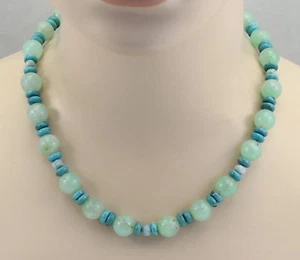 Cadena Crisopras - Crisopras Verde Claro con Turquesa y Larimar 50 cm - Imagen 1 de 2