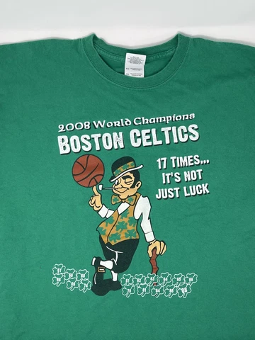Vintage 2008 Boston Celtics 17 Time NBA World Champions T Shirt (XL) Cover