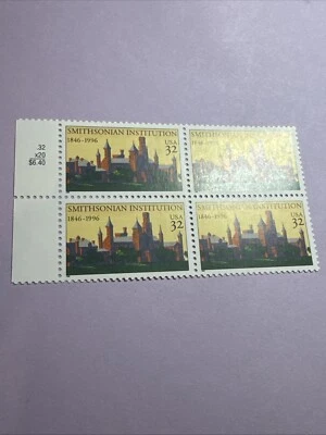 US Blk. of 4 stamps  Sc. 3059 - 32 cent - Smithsonian Institution(Lot 2File 146) - Image 1 of 2