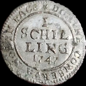 1747 Switzerland Zurich 1 Schilling Lustrous . High Grade . Very Rare - Picture 1 of 2