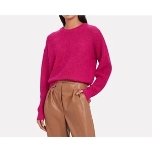 Veronica Beard Pink Melinda Mohair Alpaca Sweater Sz Large - Picture 1 of 7