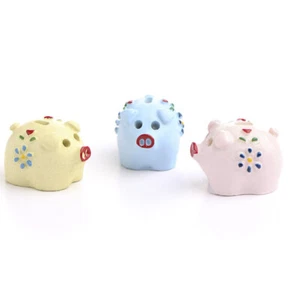Small Miniature Assorted Color Ceramic Piggy Bank for Dollhouses and Miniat - Picture 1 of 3