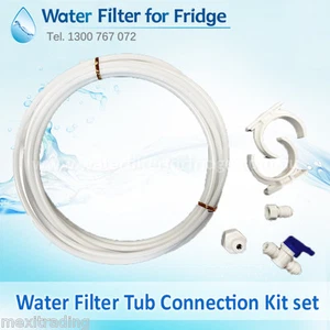 Fridge Filter Water Pipe Tubing Hose Connection Plumbing Kit Connectors tap 10M - Picture 1 of 6