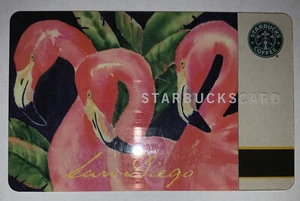 Starbucks 2003 Gloria Chadwick San Diego Zoo Flamingos Old Logo Card - Picture 1 of 4