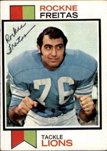Rockne Freitas 1973 Topps #351 Signed Football Card Detroit Lions Oregon State - Picture 1 of 2