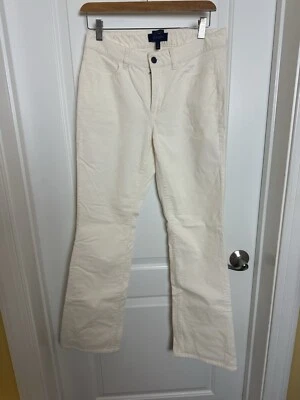 Talbots Women's Sz 6 CURVY CORDUROY CREAM IVORY PANTS 32 Inseam Tall - Image 1 of 4