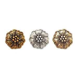 5pcs Vintage Carved Metal Button for Clothing Sewing or DIY Crafts 18-25mm - Picture 1 of 6