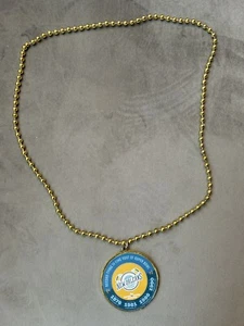 2025 Super Bowl LIX New Orleans Host Committee Parade Gold Bead W/ Medallion - Picture 1 of 3